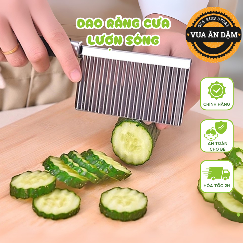 Dao lượn sóng cắt đồ ăn dặm cho bé