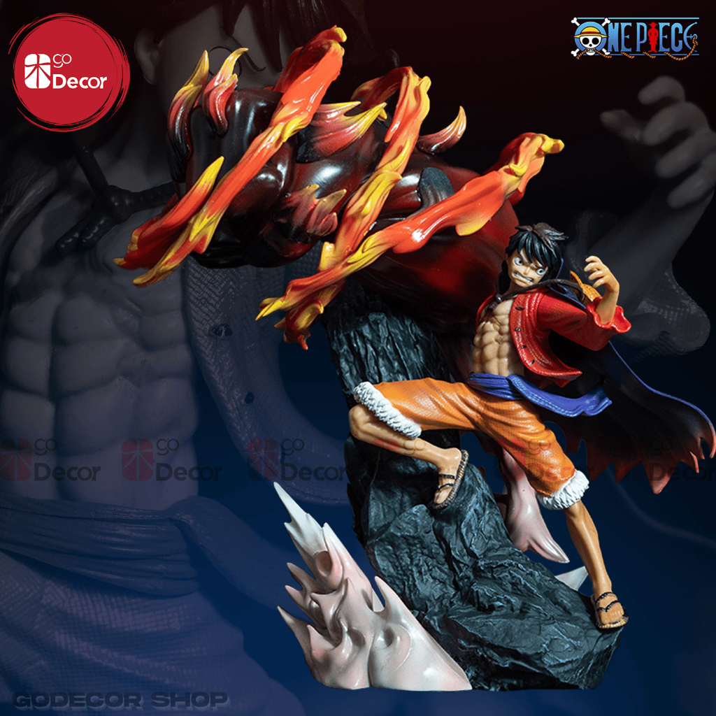 Mô Hình OnePiece Luffy Gear 3 Red Rock Siêu Ngầu Cao 26cm | Figure Anime, Trang Trí, Quà Tặng