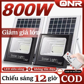 ONR 800W Solar Light, Có Điều Khiển Từ Xa, Cảm Biến Ngày Đêm, Bảo Hành 5 Năm,Tuổi Thọ 40,000 Giờ