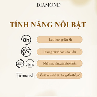 Nước Hoa Nam Diamond Homme Hương Thơm Nam Tính Sang Trọng 45ml Hasaki Sản Phẩm Chính Hãng