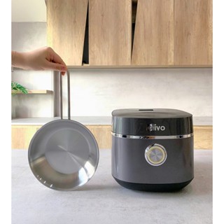 ( bản mới)Nồi Cơm Điện OLIVO RC86 1.5L - Lòng Nồi Inox 304 - Chống Dính Tự Nhiên - Nấu Cơm Dẻo Ngon