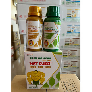 Phân bón HẠT SUMO Của Biocrop Sciences. Nặng, Chắc, Sáng (1 hộp có 2 chai)