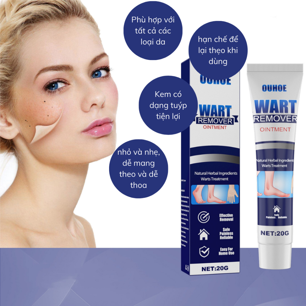Kem tẩy mụn thịt OUHOE - Không còn nổi lo mụn thịt mụn nốt ruồi với kem tẩy mụn OUHOE, đánh bay các loại mụn - QUINN BEA
