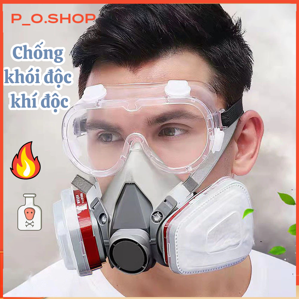  【rẻ Mặt Nạ Phòng Độc 6200 Đủ 7 Chi Tiết,Phun Sơn Hóa Chất Trừ Sâu Sử Dụng Nghề Mộc Xi Măng 