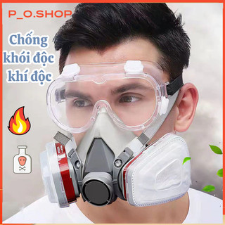  【rẻ Mặt Nạ Phòng Độc 6200 Đủ 7 Chi Tiết,Phun Sơn Hóa Chất Trừ Sâu Sử Dụng Nghề Mộc Xi Măng 