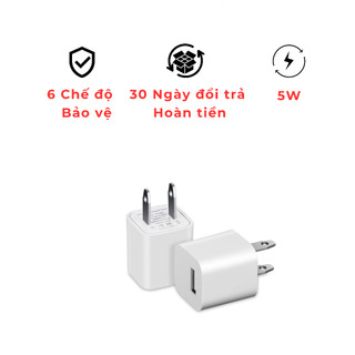 Củ sạc nhanh điện thoại USB nguồn 5V Adapter camera ,đèn led, vợt muỗi, bàn chải điện và thiết bị điện tử cầm tay -SL003