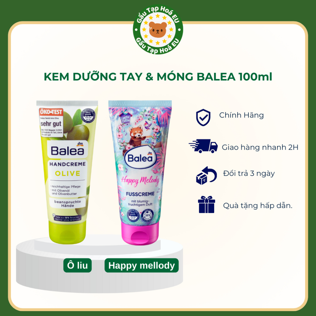 Kem Dưỡng Da Tay và Móng Balea [ nhập khẩu Đức]