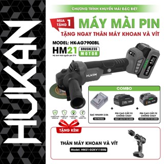 Máy mài pin Hukan HK-AG7900BL,tặng thân máy khoan vặn vít hoặc thân máy chuyên vít, tốc độ không tải 7900v/p