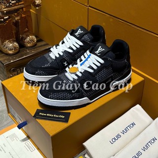 Giày Thể Thao Black 'Damier 3D' Nam Hàng Quảng Châu Full Bill Box