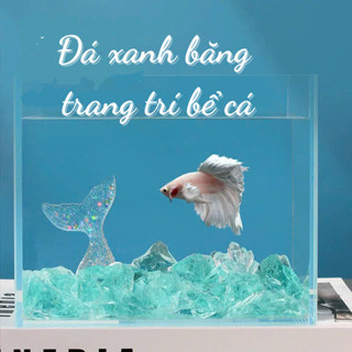 Đá xanh băng trang trí bể cá cảnh, bể thủy sinh. Đá trang trí tiểu cảnh bể cá siêu đẹp