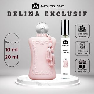  Nước hoa nữ Delina Exclusif | La Rosee | Valaya chai chiết 10ml phong cách ngọt ngào quyến rũ - Montblanc Perfume 