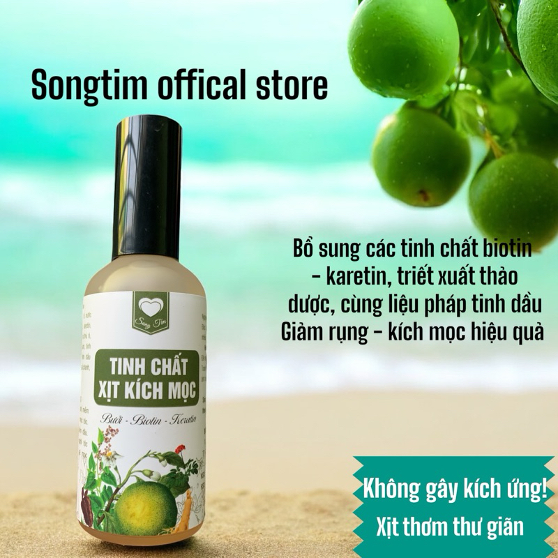 Xịt kích mọc tóc hiệu quả từ vỏ bưởi biotin, karetin