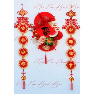 set câu đối trang trí tết 2025, trang trí nhà cửa