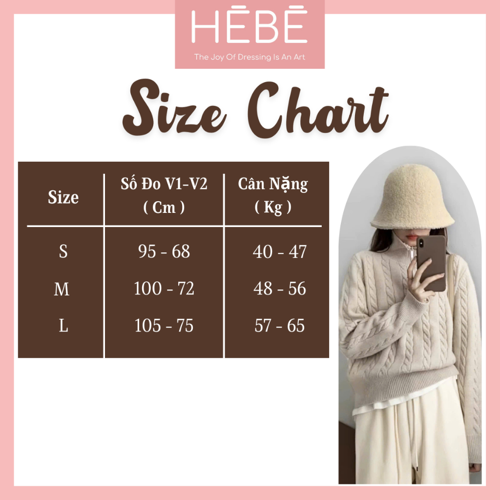 Áo dài tay nữ Jimmy Sweater chất len lông thỏ mềm mại, Áo Sweater nữ cổ cao khóa kéo ấm áp trẻ trung thời trang HEBE | BigBuy360 - bigbuy360.vn