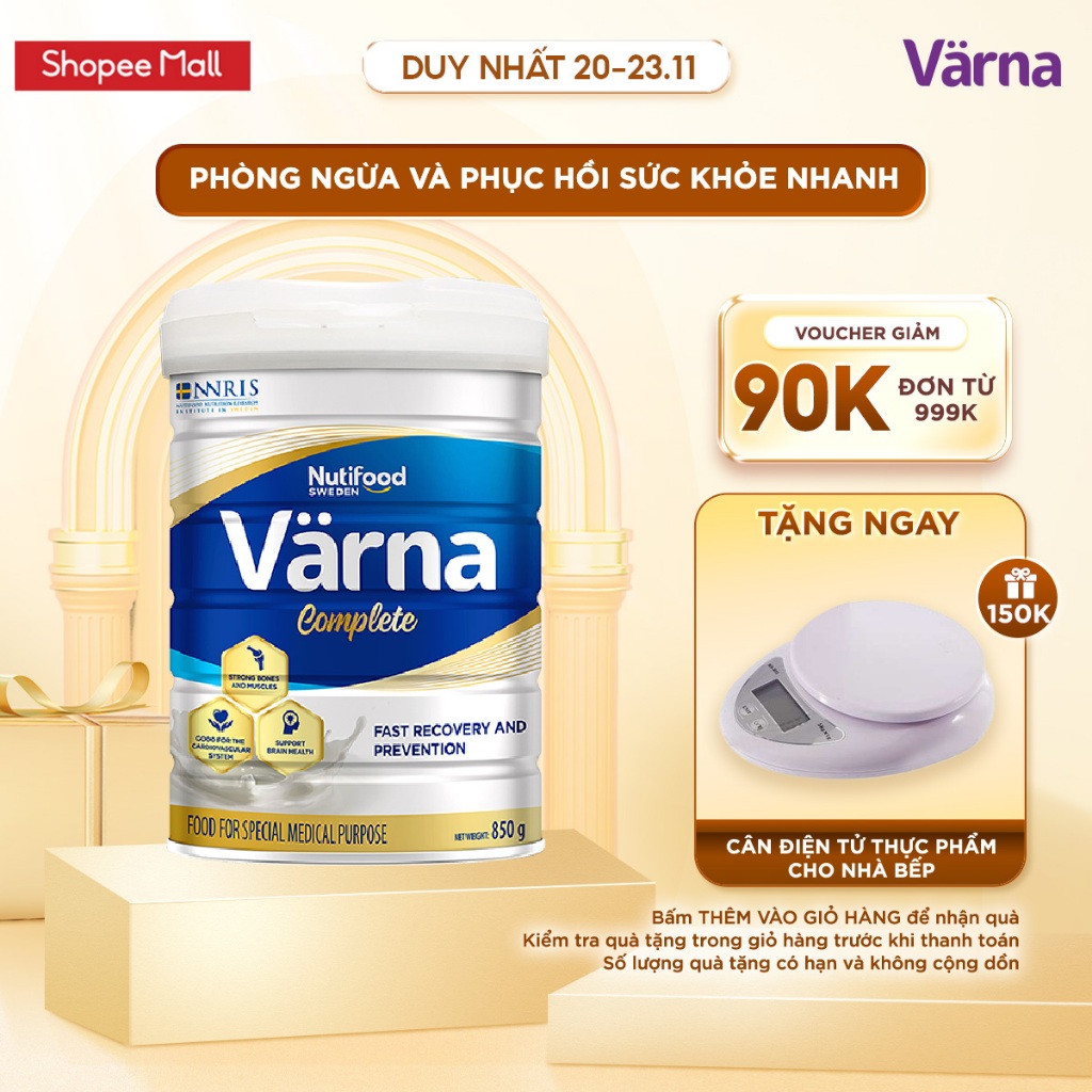 Sữa bột Complete lon 850g - Phòng ngừa & Phục hồi nhanh - Varna