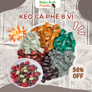  Kẹo cà phê không đường mix 8 vị Kẹo giảm cân Coffee Candy Pamiriter nội địa Trung Gói 100g - 500g 