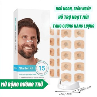 Kẹp Mũi Nam Châm OxyBreathing, Miếng Dán Nở Mũi, Mở Rộng Đường Thở Chất Lượng Cao Giúp Thông Mũi Giảm Ngáy, Ngủ Ngon