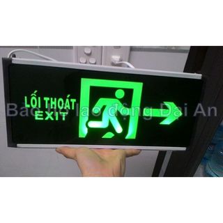 Đèn exit điện chỉ dẫn thoát hiểm 1 mặt AED 819 (220V)