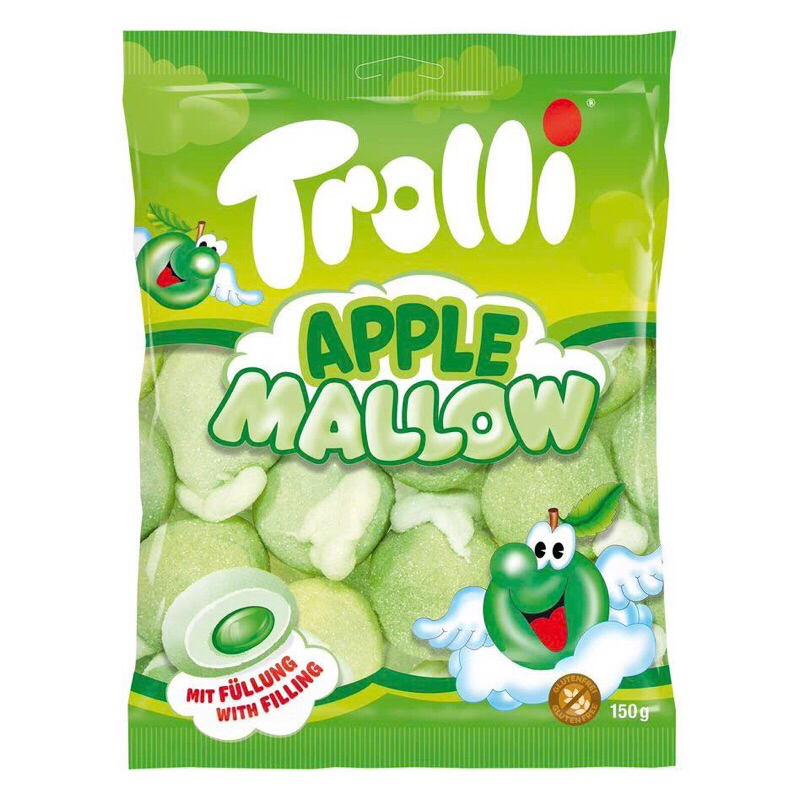 Kẹo Trolli Apple Mallow gói 150g