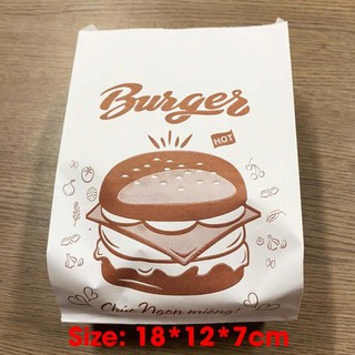 1000 Túi Đựng Burger (giấy hút dầu MG & giấy Fort - Hình Bánh)