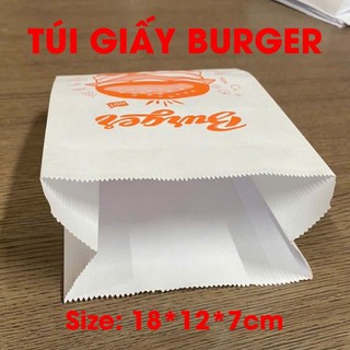 1000 Túi Đựng Burger (giấy hút dầu MG & giấy Fort - Hình Bánh)