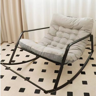 Ghế bập bênh thư giãn 2 người BB03 có gác chân ghế sofa lười khung sắt đệm dày dặn kèm túi tiện lợi