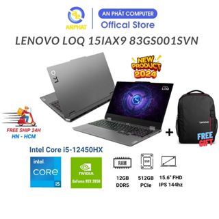 Laptop Lenovo LOQ 15IAX9 83GS001SVN (Core i5-12450HX & RTX 2050 4GB)