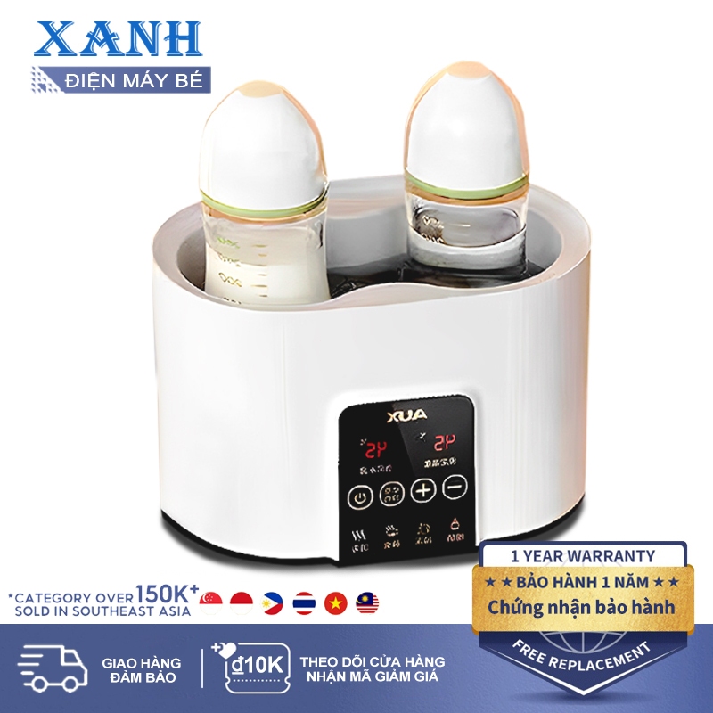 Máy hâm sữa tự động làm nóng sữa ủ sữa Máy tiệt trùng bình sữa-Bảo hành 12 tháng