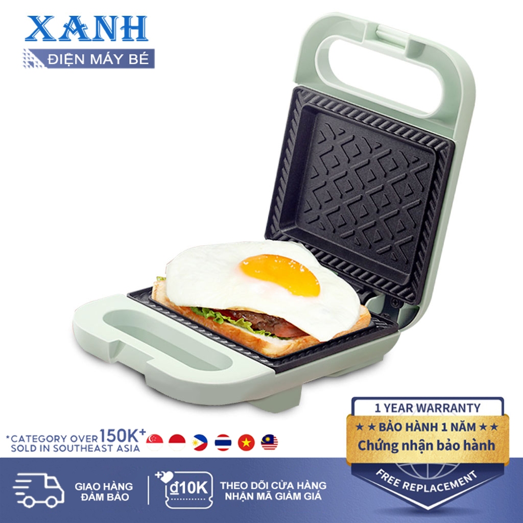 Máy Kẹp Nướng Bánh Mì Mini Đa Năng