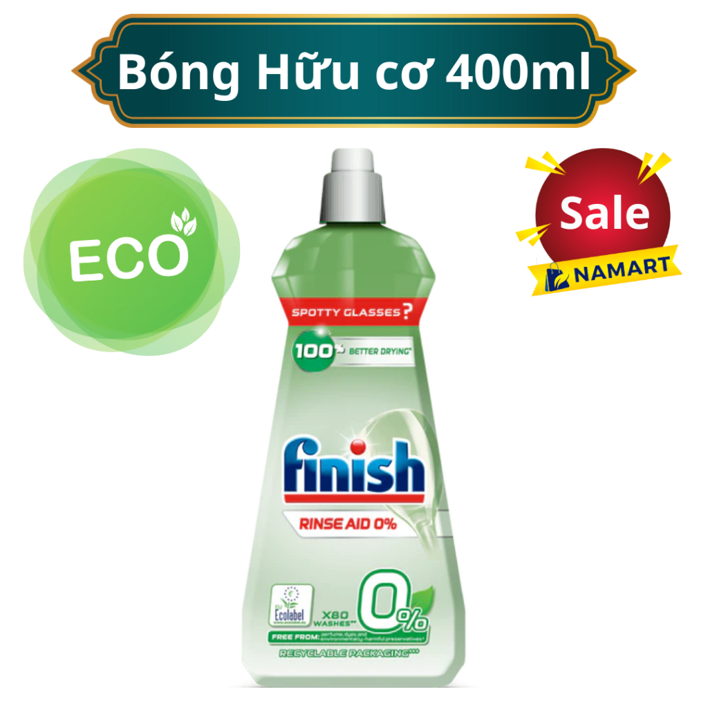 Nước làm bóng Finish Eco 0% 400ml