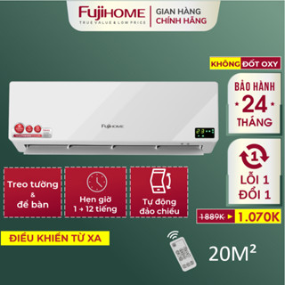  Máy sưởi gốm treo tường FHW4000 FUJIHOME điều khiển từ xa  quạt sưởi tiết kiệm điện ấm phòng 