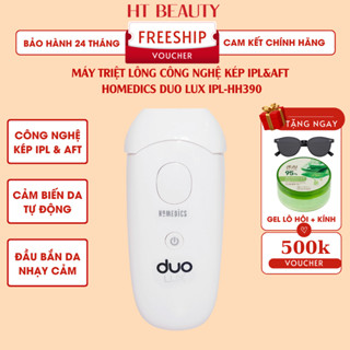 Máy triệt lông cầm tay vĩnh viễn tại nhà Homedics HH-390 HT Beauty, dụng cụ triệt lông toàn thân