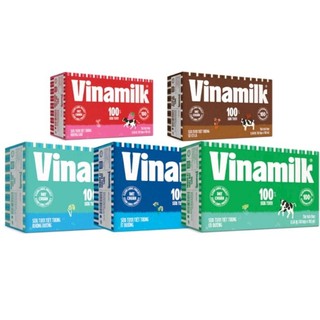 Sữa Vinamilk 180ml – Đầy Đủ 5 Vị: Có Đường, Ít Đường, Không Đường, Dâu, Sôcôla | Sữa Tươi Thanh Trùng