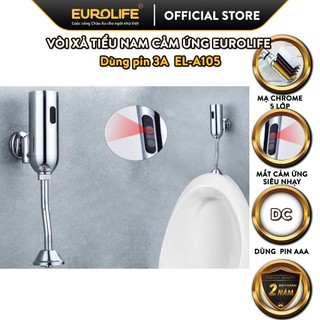 Bộ xả tiểu nam cảm ứng dùng pin 3a eurolife el-a105