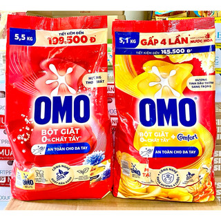 Bột Giặt Omo 5.1kg   5.5kg Hương Comfort 
