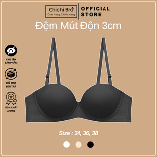 Áo Ngực Nữ Có Gọng Chichi Bra Đệm Mút Dày 2cm Nâng Ngực Mặc Áo Dài Chống Lộ Viền - 6001