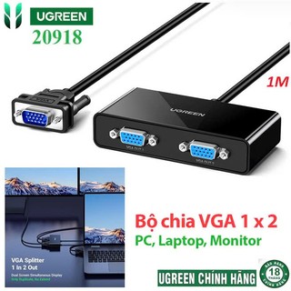 Bộ chia vga 1 ra 2 ugreen 40254 20918 cm152