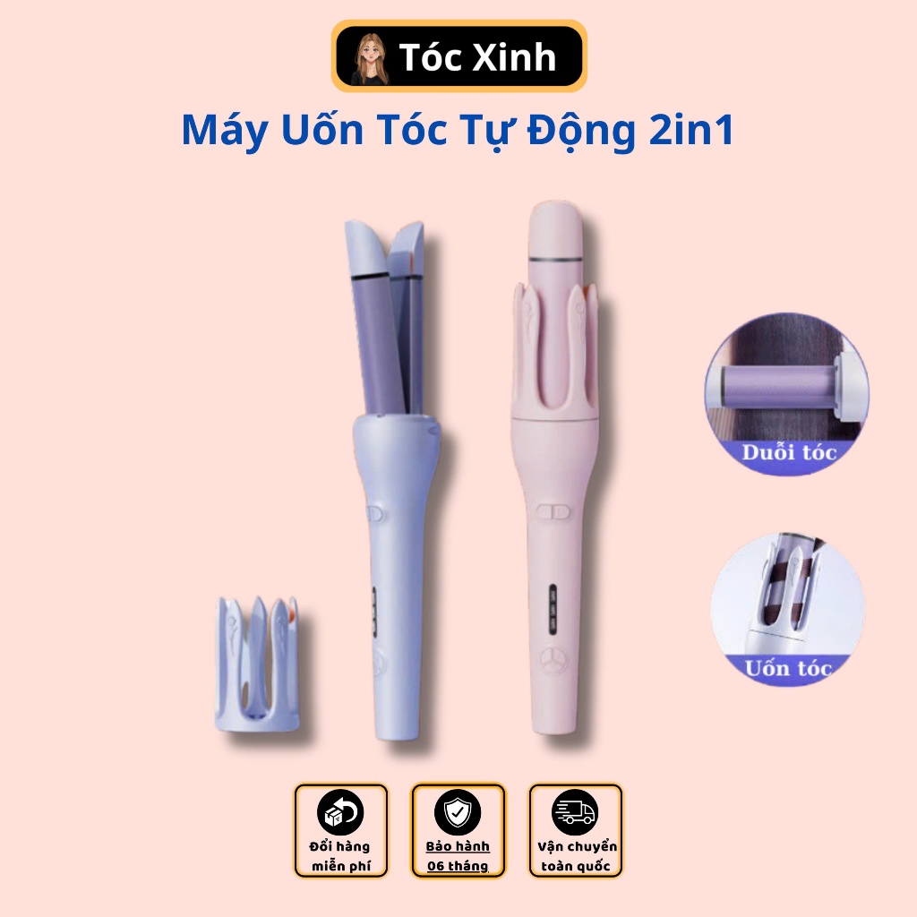 Máy Uốn/Duỗi Tóc 2 Trong 1 Xoay 360 Độ, 3 Mức Nhiệt, Trục Uốn 32MM UT09