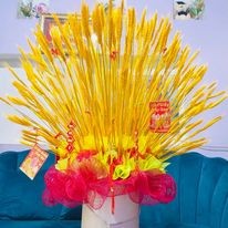 Bó 100 Bông Lúa Mạch, Hoa Lúa Mạch Vàng Cam,Lúa Mạch Decor Trang Trí Chụp Ảnh