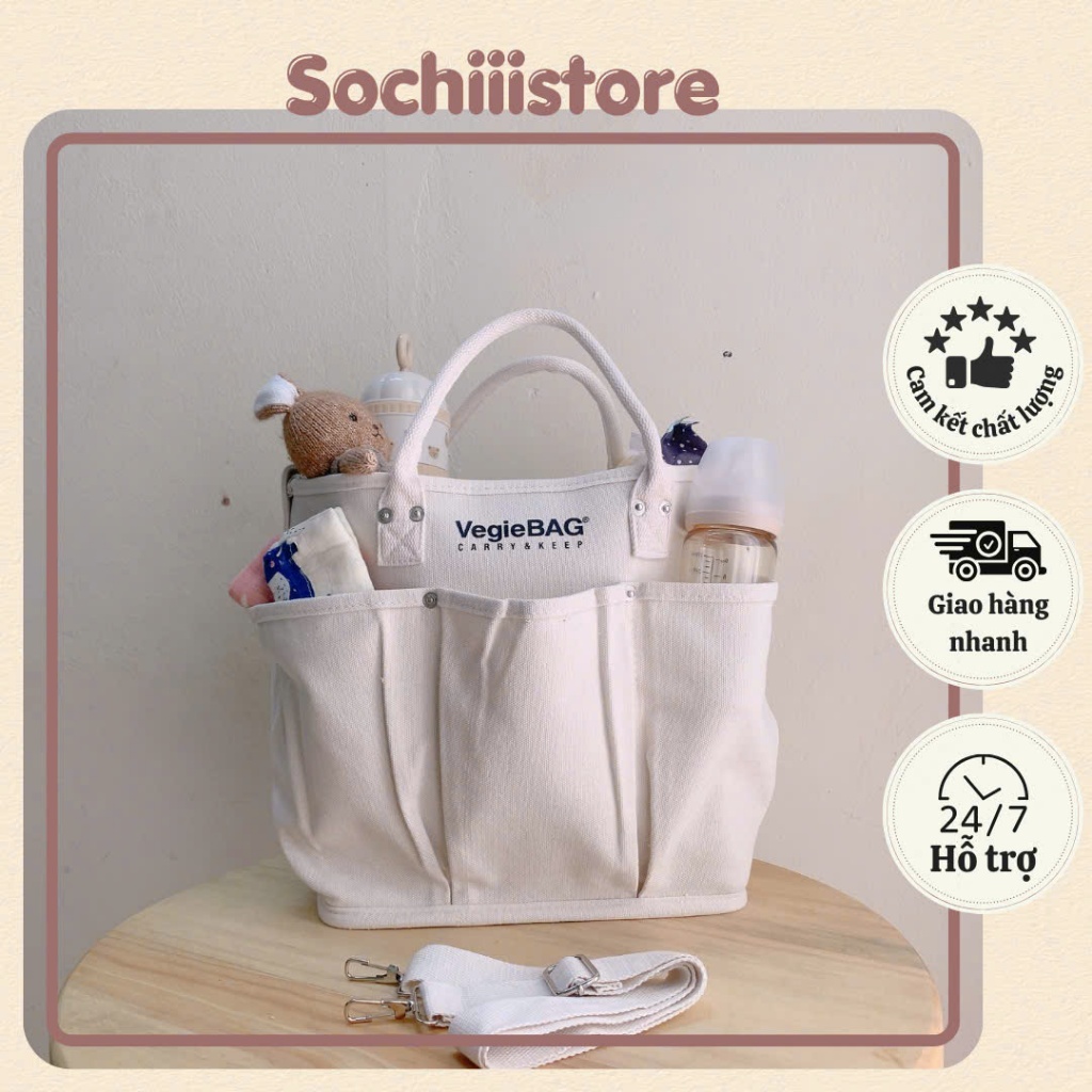 Túi xách bỉm sữa xuất Hàn size lớn cho mẹ và bé ( hàng loại 1)