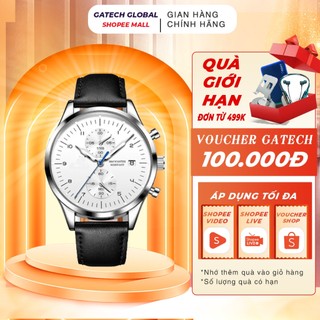  Đồng hồ nam chính hãng GAGAY OLES 2880 Dây da có chức năng Lịch chống nước phát sáng GD851 