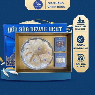  Yến sào Khánh Hòa tinh chế siêu sợi Dewis Nest 100% nguyên chất phân loại cao cấp VIP 1 kèm hộp quà 