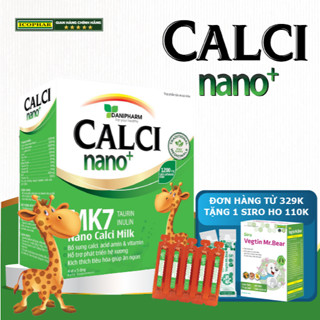 CALCI NANO + - BỔ SUNG CALCI, ACID AMIN, VITAMIN - HỖ TRỢ PHÁT TRIỂN HỆ XƯƠNG - KÍCH THÍCH TIÊU HÓA - GIÚP ĂN NGON