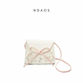Túi Da Đeo Chéo Thắt Nơ Ribbon Darling Size M - Ngaos