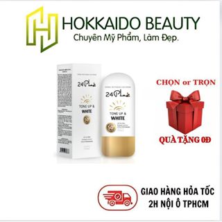  Thảo dược chống nắng trắng da Kem Chống Nắng Tone Up & White 24Plus 50ml  Hokkaido Beauty  