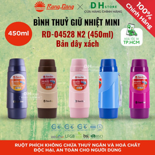 Phích nước giữ nhiệt Rạng Đông 450ml RD-04528 N2 bình thuỷ mini Rạng Đông