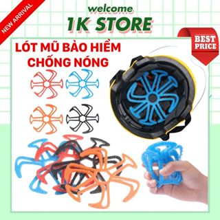 Lót Nón Mũ Bảo Hiểm Làm Thoáng Da Đầu, Chống Nóng, Rối Tóc - Đồ Lót Mũ Bảo Hiểm Silicon Massage #