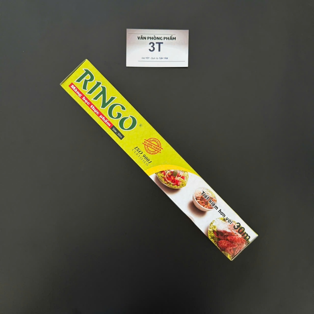 Màng Bọc PVC Ringo 30cm x 30m Cuộn Thực Phẩm Gia Đình Trưng Bày Laptop Điện Thoại