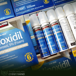 Dung dịch mọc Râu Tóc Kirkland Minoxidil 5% Foam Dạng Bọt USA Mẫu Mới