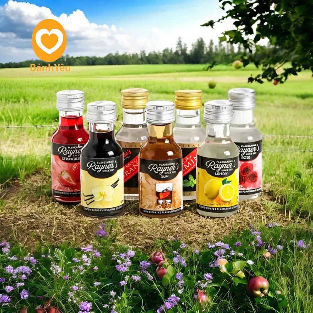 Tinh chất hương vanilla Rayners (cam, chanh, đào, rum, vani) Tự Chọn tạo mùi hương cho bánh,các món ăn(PLTC)
